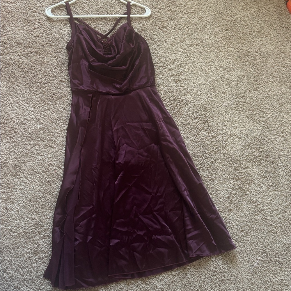 Elegant Dark Purple Dance Costume